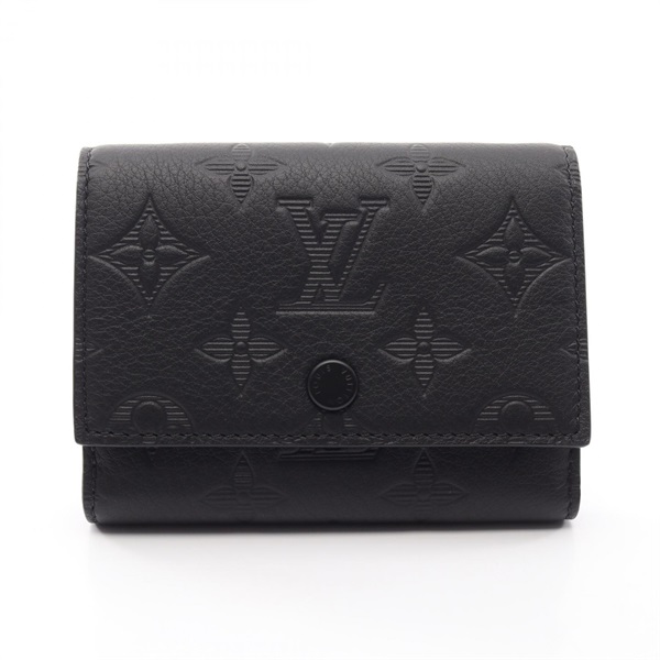 LOUIS VUITTON Victor Wallet Tri-fold purse M12635 Monogram Shadow Noir used