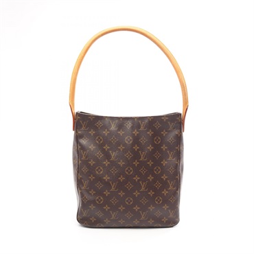 LOUIS VUITTON Looping GM Shoulder Bag M51145 Monogram canvas Brown Used Women LV