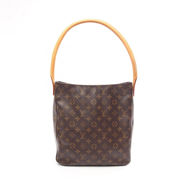 LOUIS VUITTON Looping GM Shoulder Bag M51145 Monogram canvas Brown Used Women LV