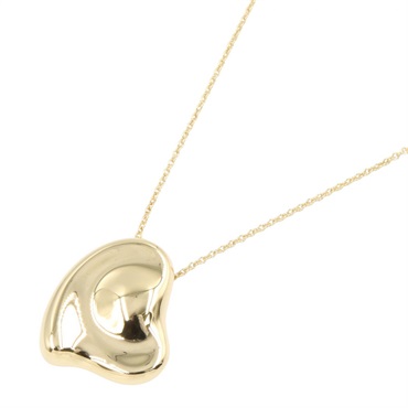TIFFANY＆CO Full Heart Long Necklace pendant 61cm 18K Yellow Gold Used