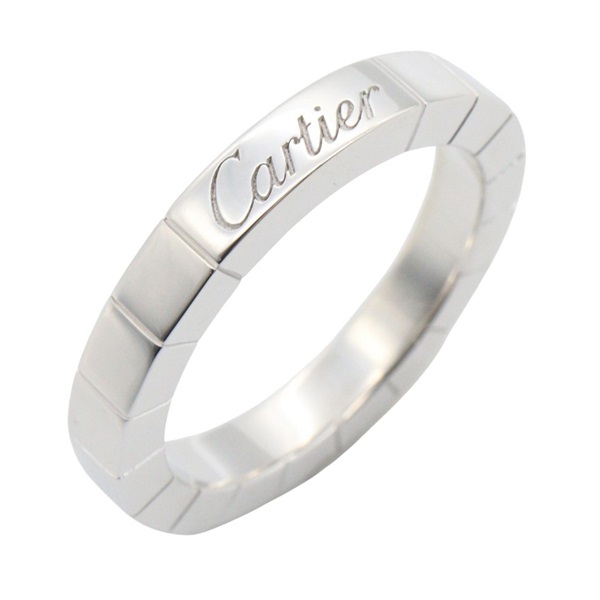 CARTIER Laniere Ring 18KWG White Gold Used women US size 4 #47
