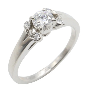 CARTIER Ballerina Diamond Ring Pt900 Platinum Used women US size 3.5  #46