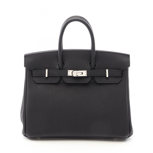 HERMES Birkin 25 Handbag Togo leather  Black Used Women SHW U