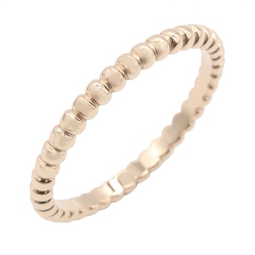 Van Cleef Arpels Perlee Ring SM 18KPG Pink Rose Gold Used US size 7.25 #56