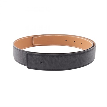 HERMES Constance Reversible Belt Ceinture Epsom Swift leather Black Brown #80