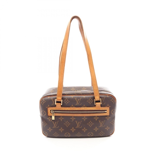 LOUIS VUITTON Cite MM Shoulder Bag M51182 Monogram canvas leather Brown Used LV