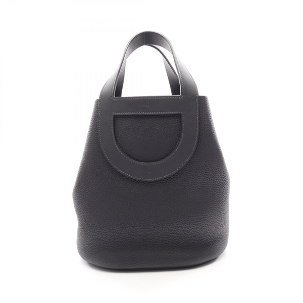 HERMES In The Loop 23 Tote Handbag Clemence Swift leather Navy SHW Used