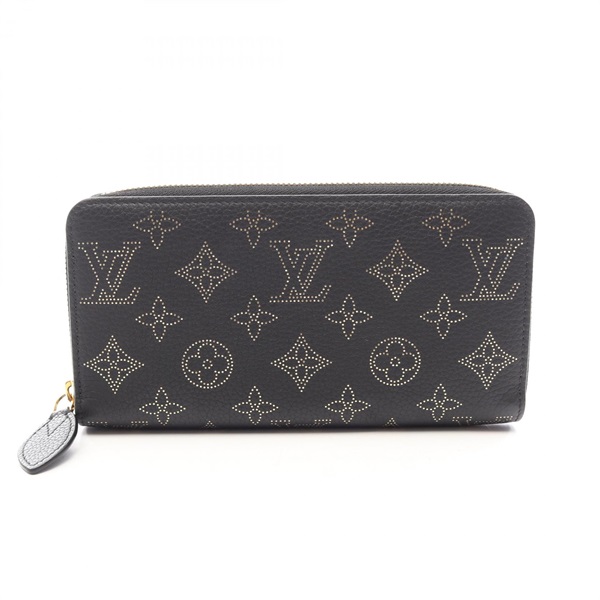 LOUIS VUITTON Zippy wallet around long purse M82645 Monogra Mahina leather used
