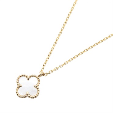 Van Cleef Arpels Sweet Alhambra necklace 18K Yellow Gold Mother of pearl