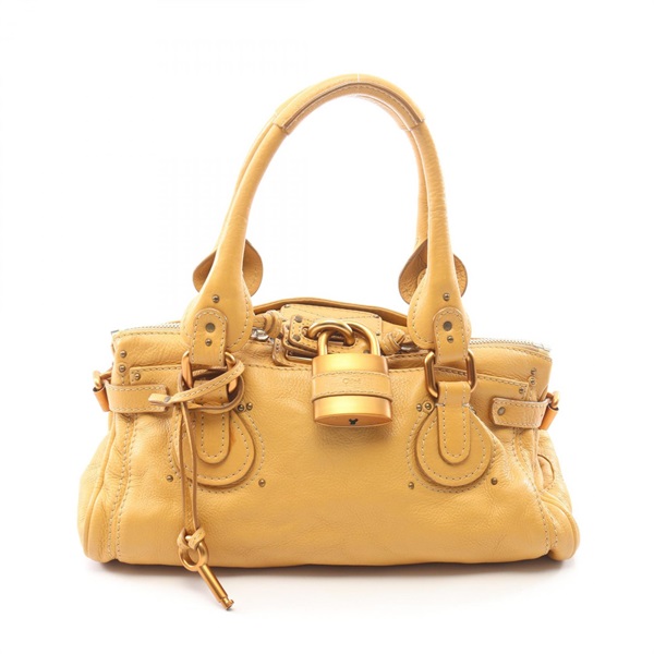 Chloe Paddington Shoulder Handbag 6ESA02 leather Brown Used Women