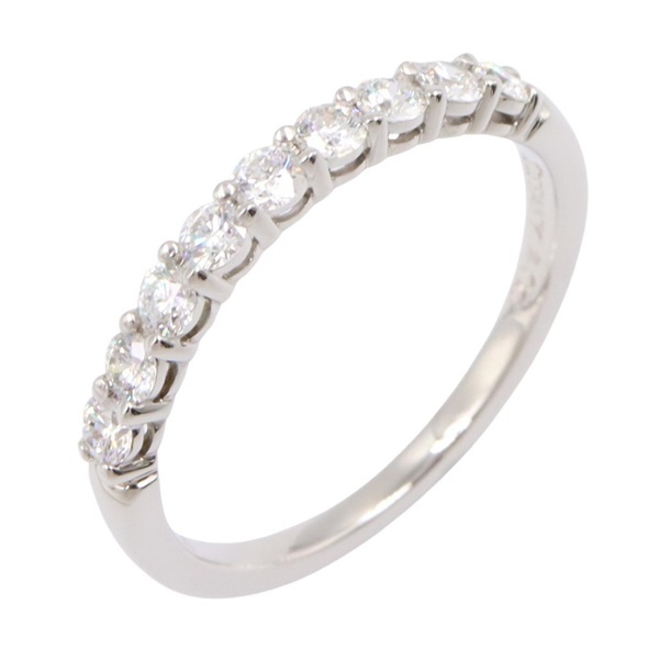 TIFFANY＆CO Forever Band Diamond Ring Pt950 Platinum Used Women US size #4.25