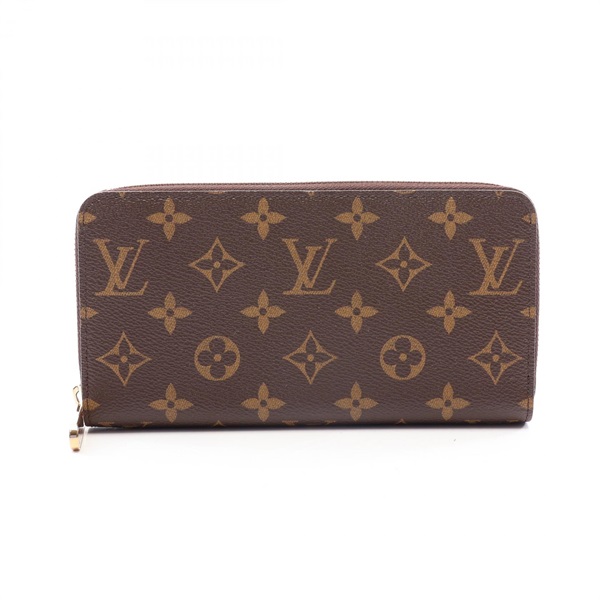 LOUIS VUITTON Zippy Long wallet M42616 Monogram canvas Brown Used unisex LV