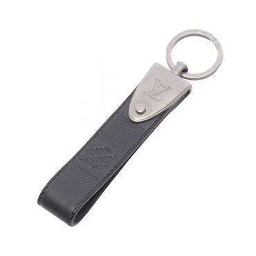LOUIS VUITTON Porte-Cles Dragonne key ring M65051 Damier Infini leather BK Used