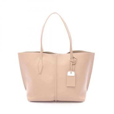TOD'S JOY Tote Shoulder Bag leather Pink Used Women