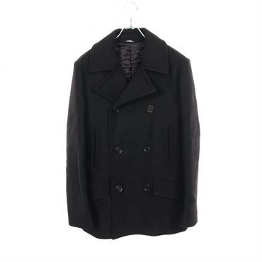 DOLCE GABBANA Pea Coat Jacket #48 wool Black Used mens