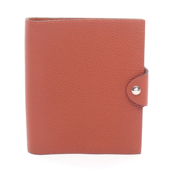 HERMES Ulysse PM Notebook cover A Togo leather Embossed Brique Used SHW