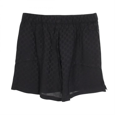 GUCCI GG pattern Pants Shorts 631681 silk Black Women size S