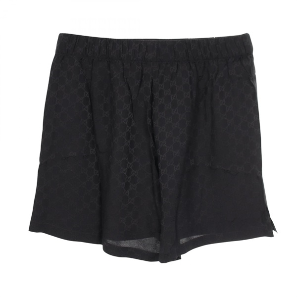 GUCCI GG pattern Pants Shorts 631681 silk Black Women size S