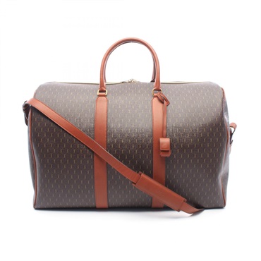 SAINT LAURENT PARIS Shoulder Duffle bag 582141 canvas leather Brown Used unisex