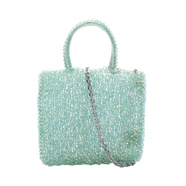 ANTEPRIMA Wire Standard Miniatura Aurora Crossbody Handbag canvas Green Used