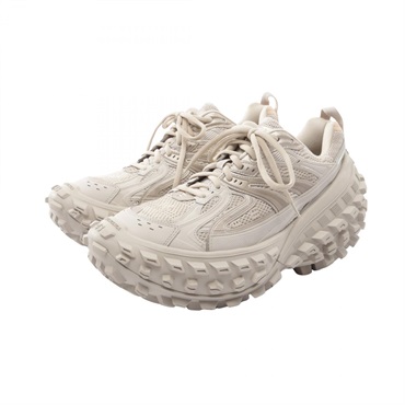 BALENCIAGA Bouncer Sneakers Shoes Fabric Beige Used mens #28.5cm