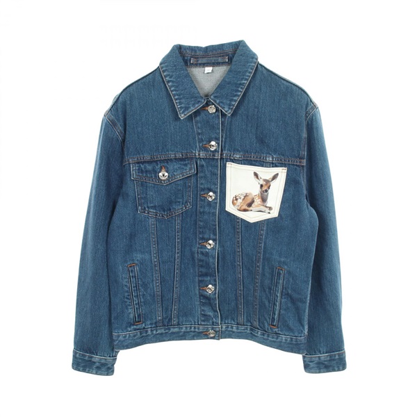 BURBERRY Denim Jacket 8010710 cotton Navy Used Women size UK8