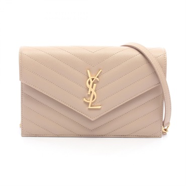 SAINT LAURENT PARIS Cassandra Envelope Shoulder Crossbody Bag 857605 leather